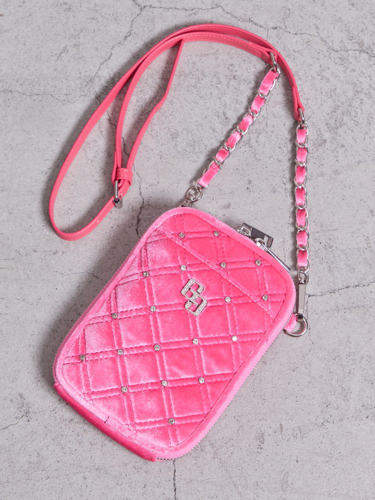GYDA GG ベロア bijou quilting ミニショルダーBAG