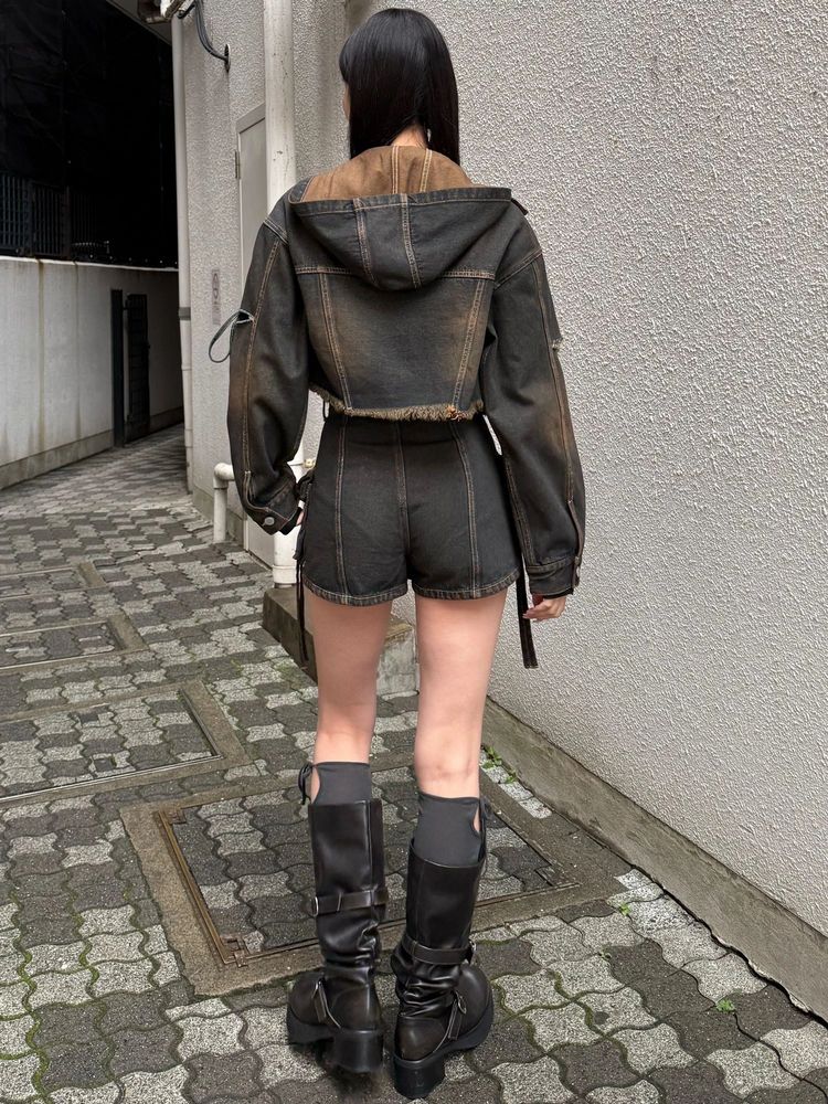 EMODA カーゴラップショートパンツ