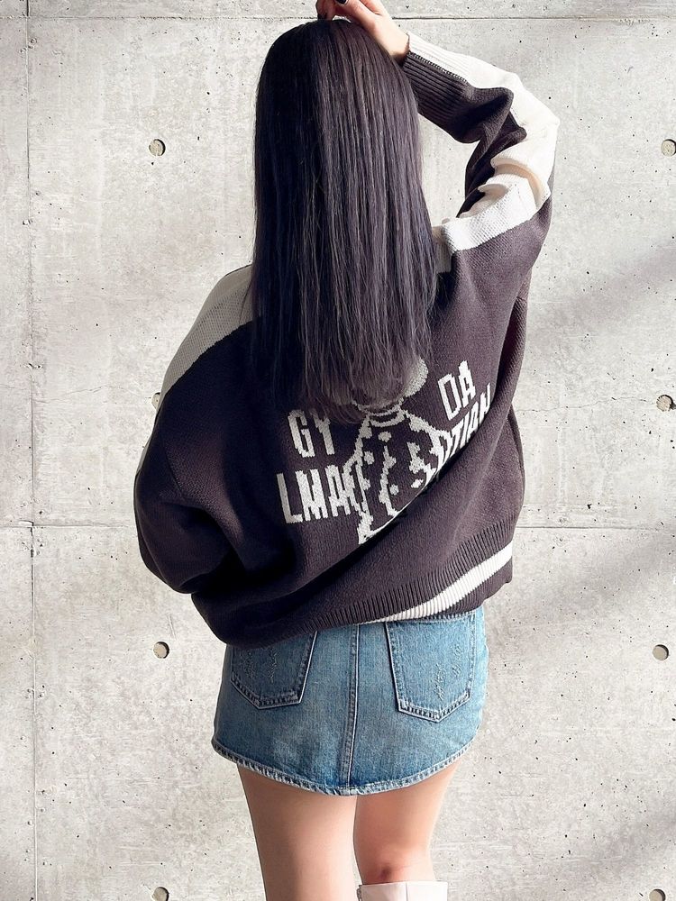 GYDA LMATIAN BICOLORニットトップス
