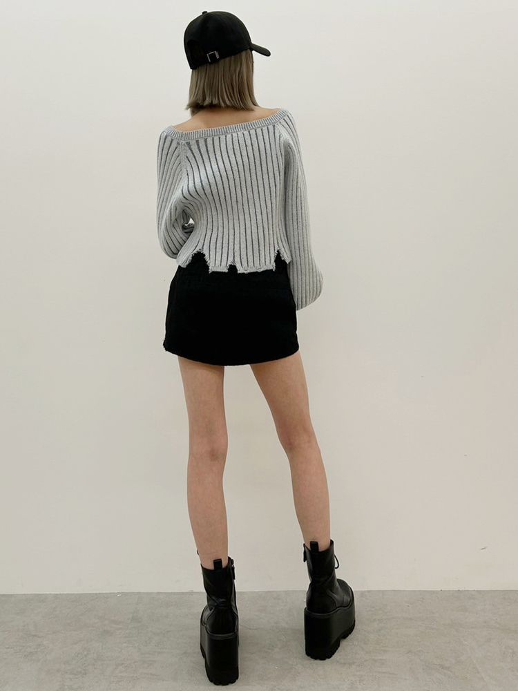 GYDA Wウエストデザインスカートライクショートパンツ