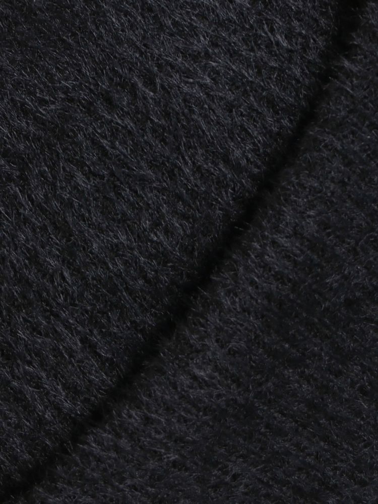 GYDA Symmetry GYDA embroideryシャギーニットカーディガン