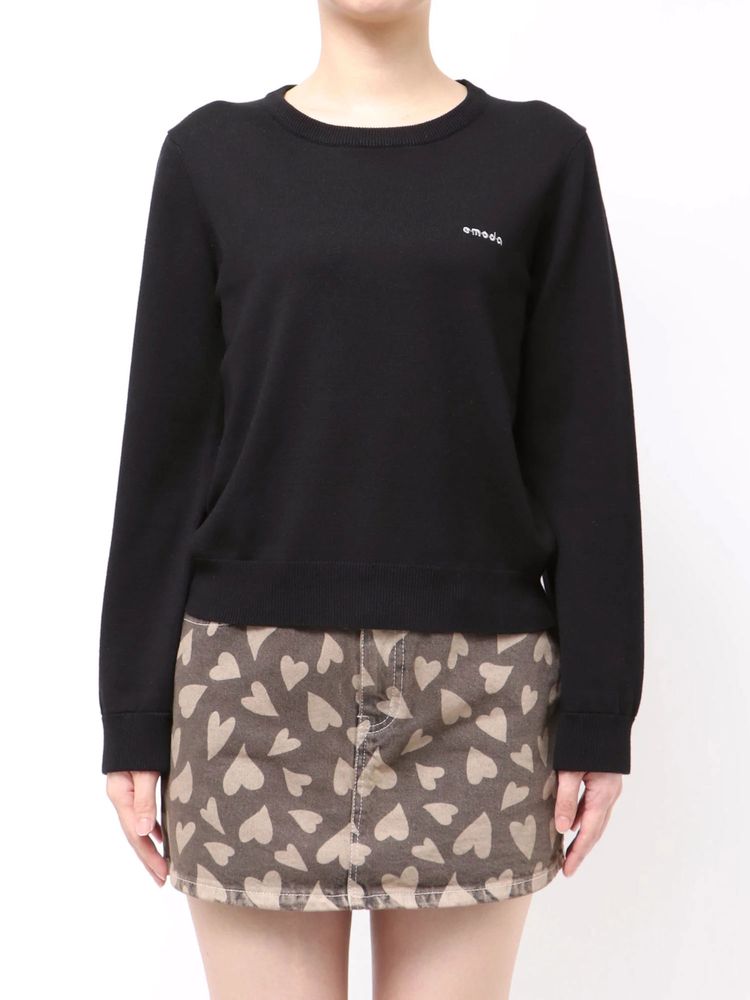 EMODA レイヤードシャツニット