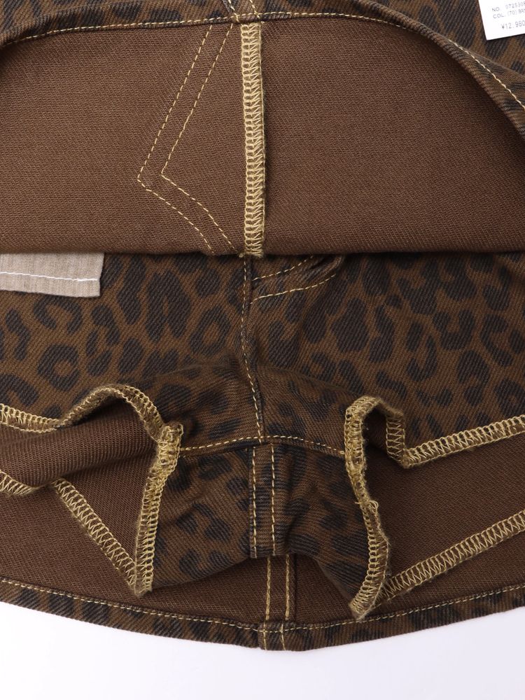 GYDA leopard patternスカートライクショートパンツ