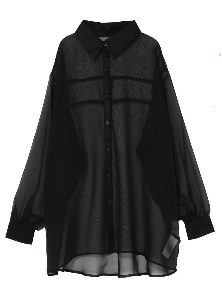EVRIS シアーオーバーサイズシャツ