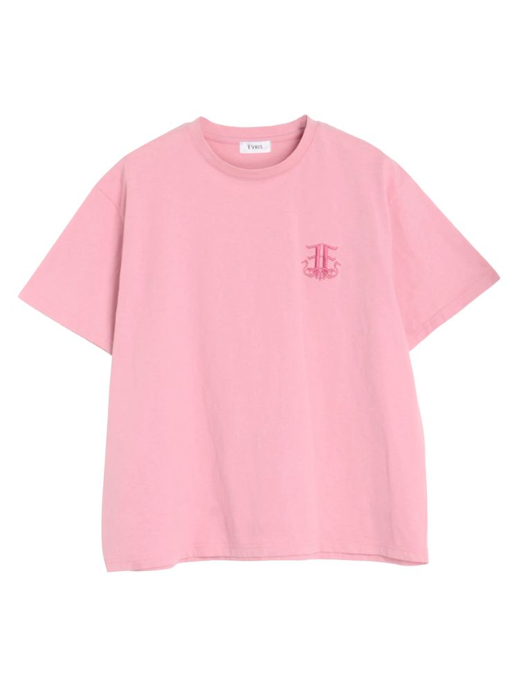 EVRIS E emblemカラーTシャツ