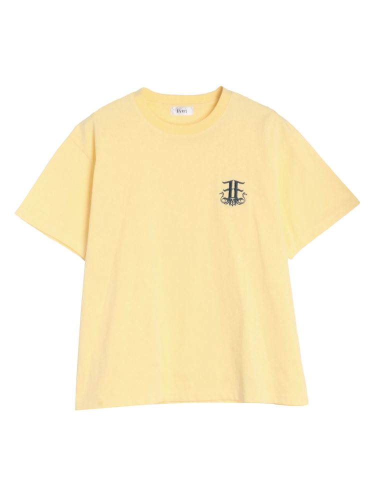 EVRIS E emblemカラーTシャツ