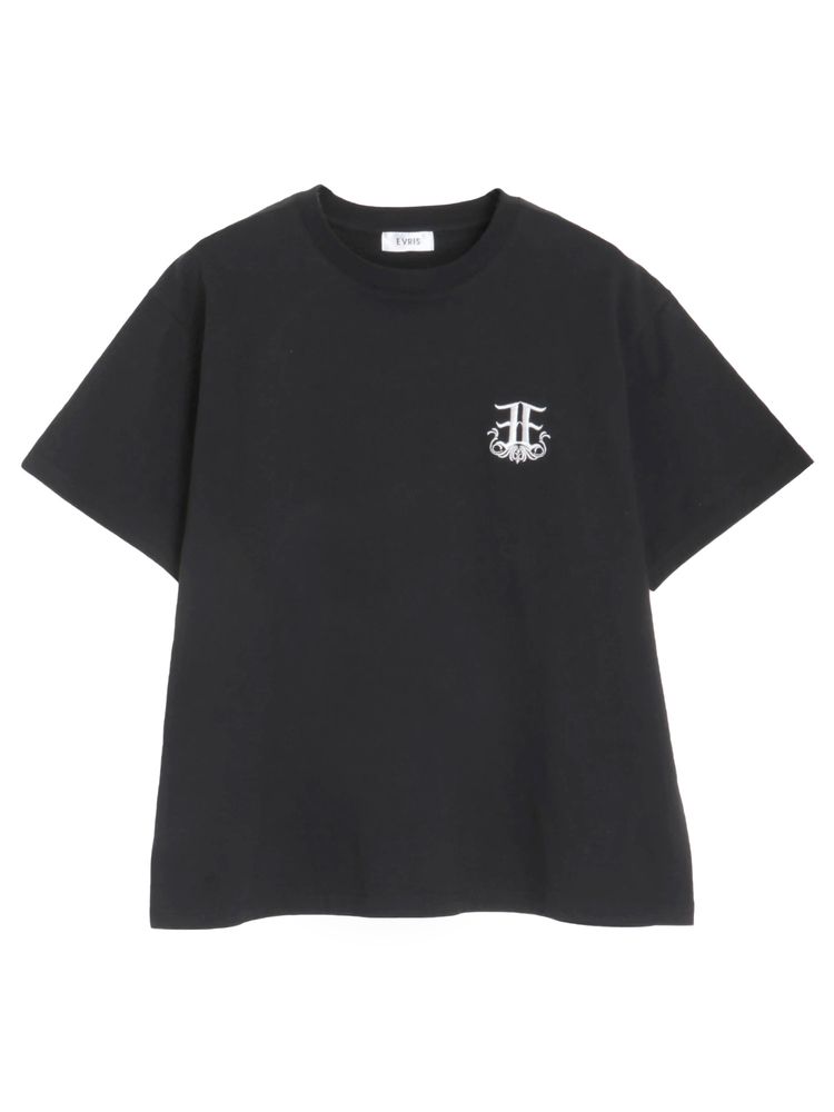 EVRIS E emblemカラーTシャツ
