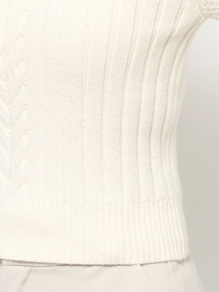 RESEXXY スクエアケーブルニット