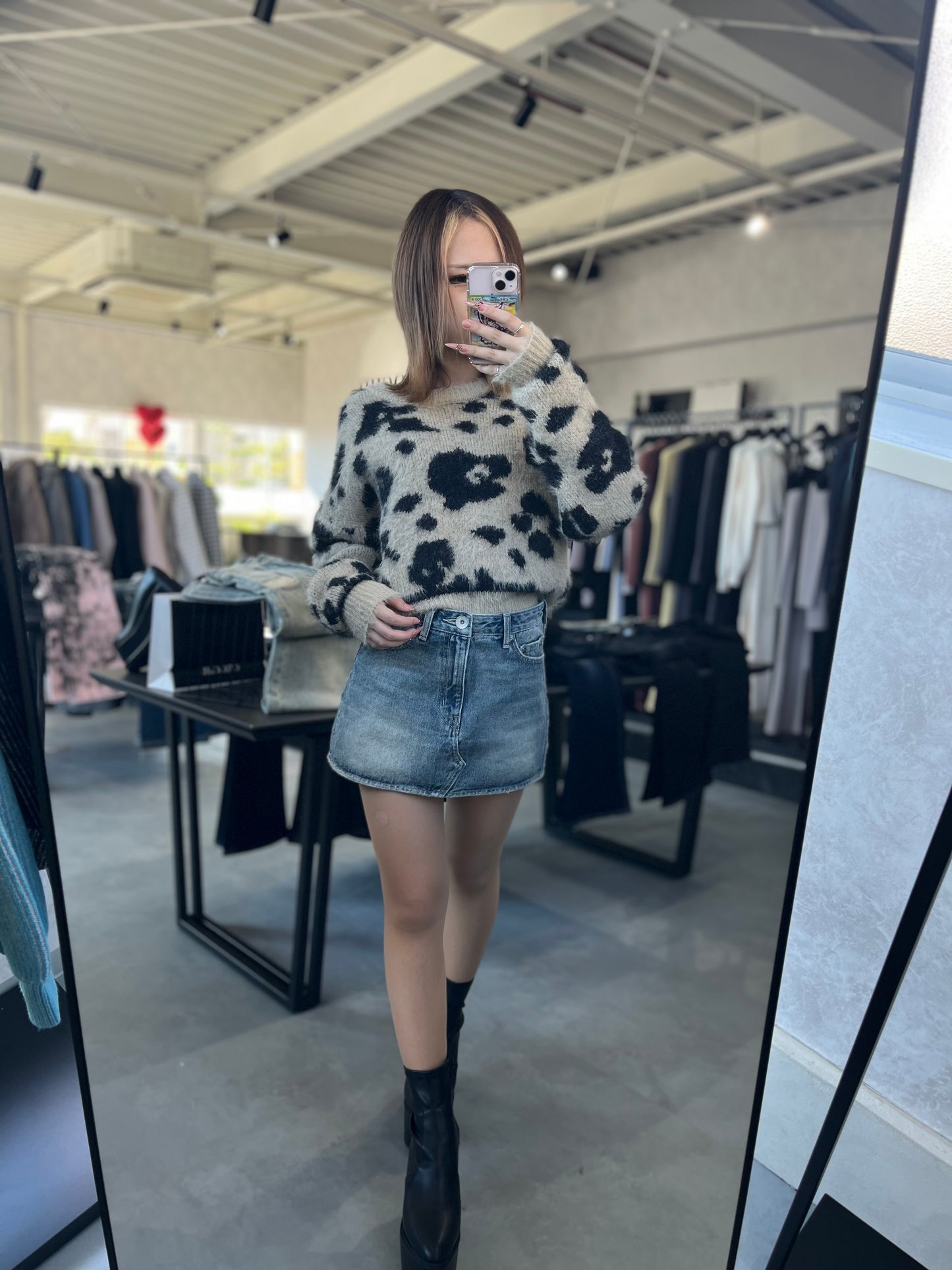 GYDA Vintage デニムスカートライクショートパンツ