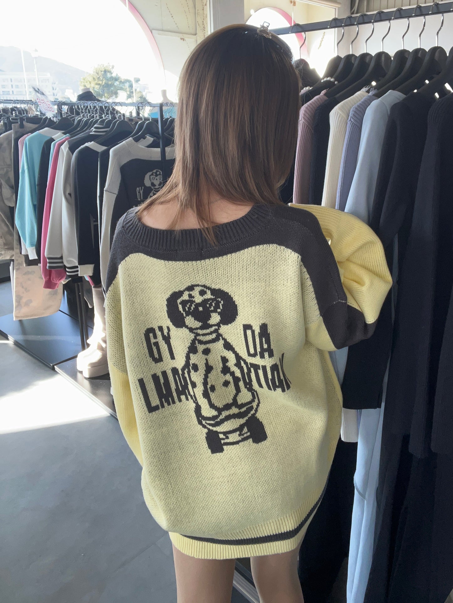 GYDA LMATIAN BICOLORニットトップス