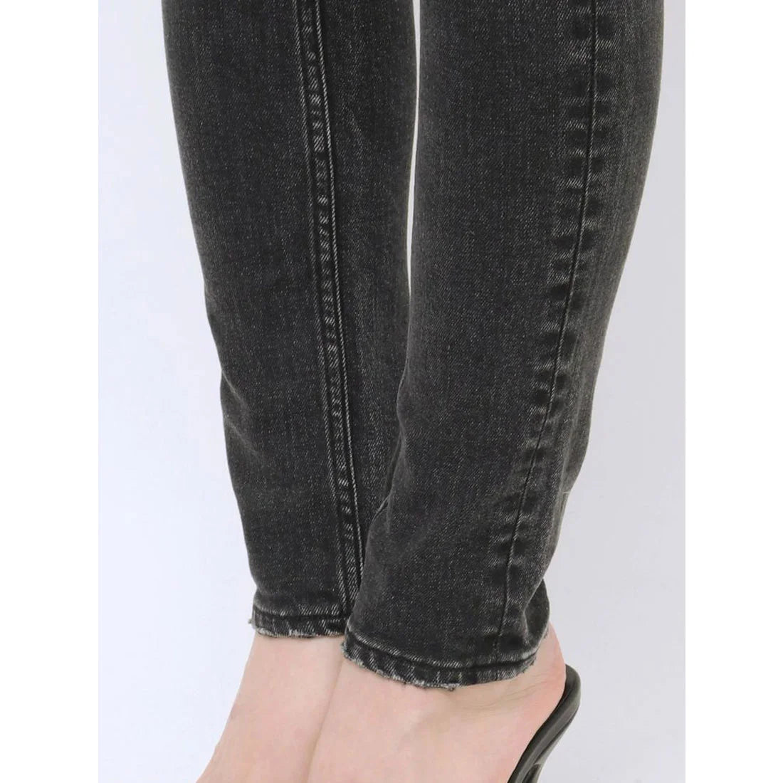 GYDA H/W thigh high ダメージデニムパンツ