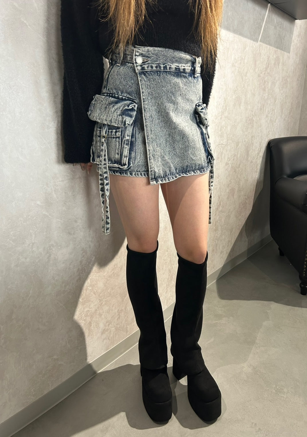 EMODA カーゴラップショートパンツ