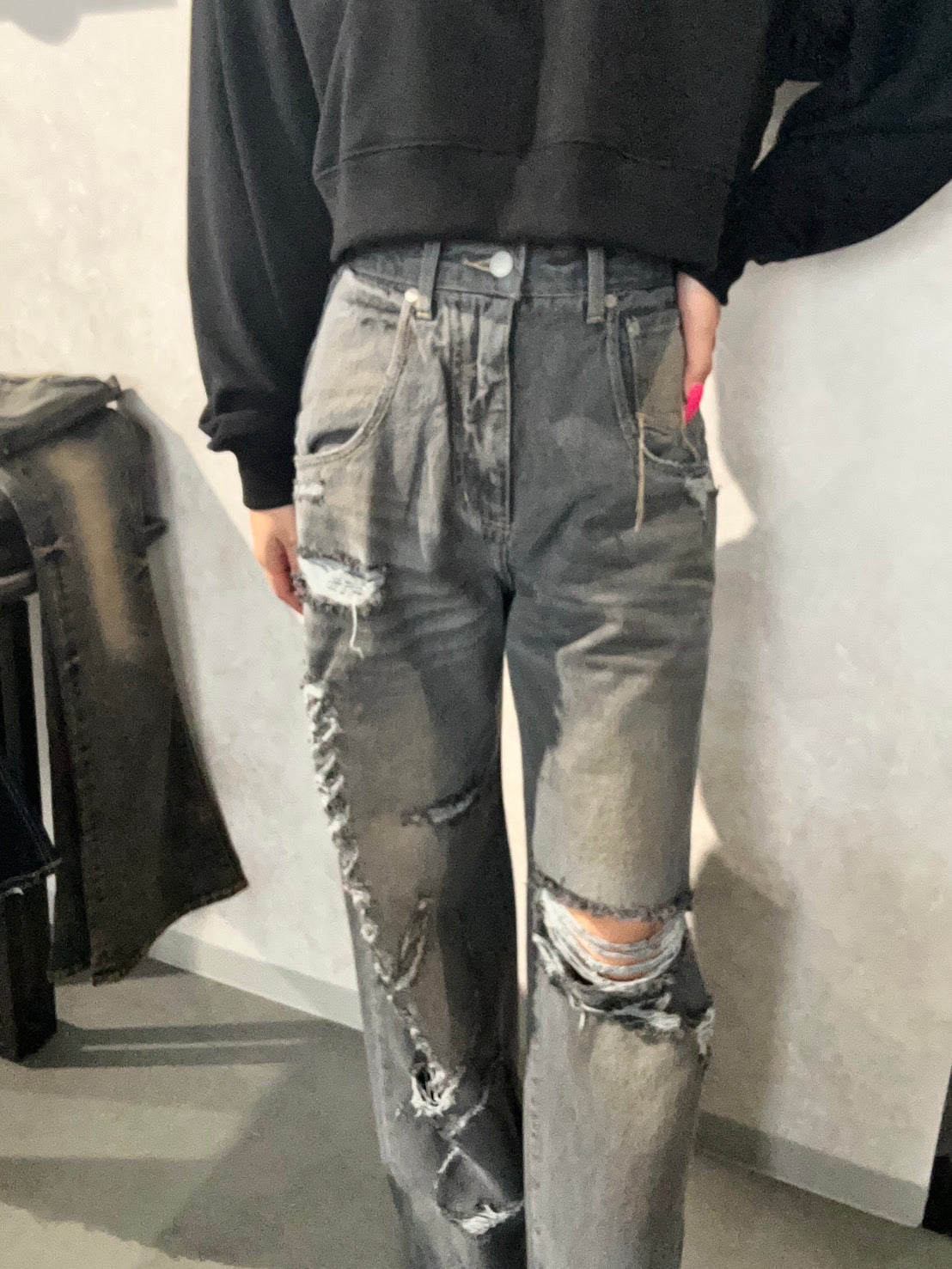 EMODA リップスマークルーズジーンズ