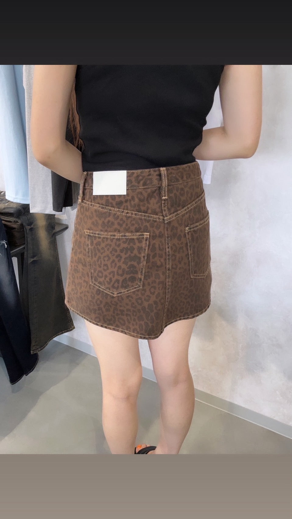 GYDA leopard patternスカートライクショートパンツ
