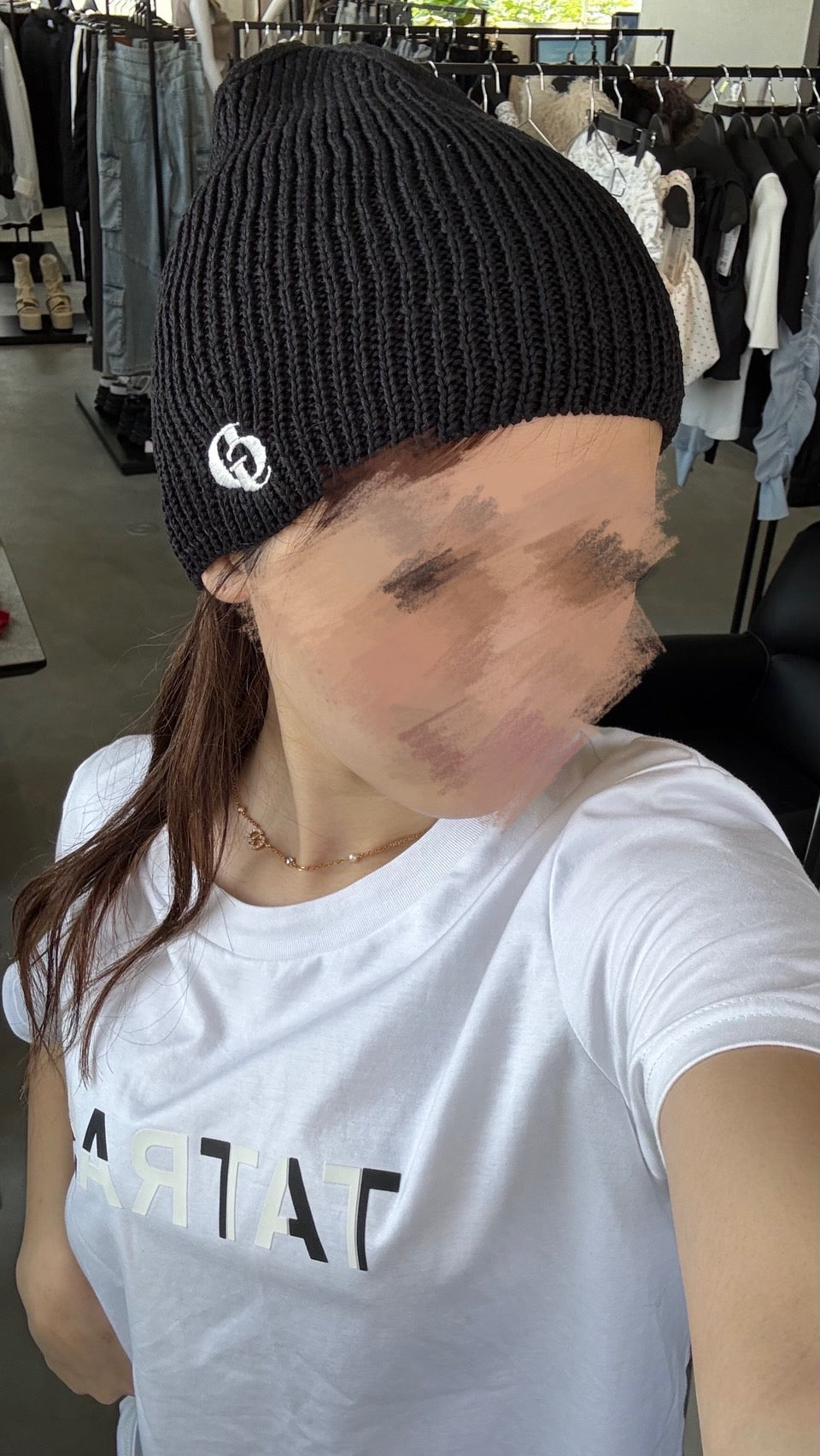 GYDA GD embroidery ニットCAP