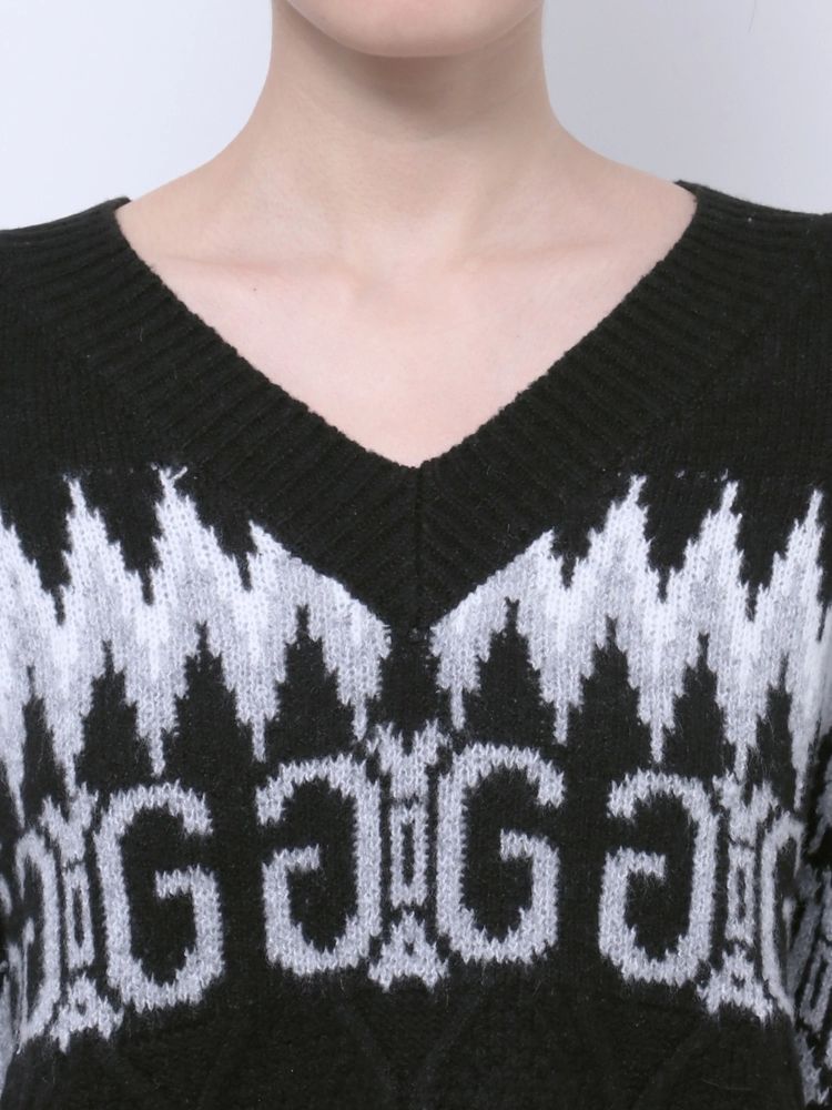 GYDA SymmetryGYDAノルディックニットトップス