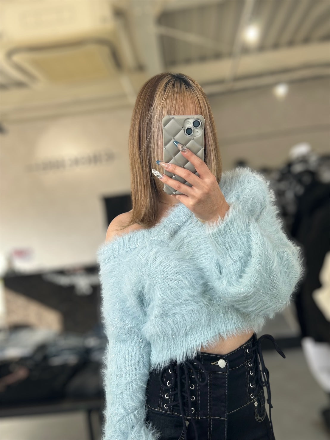 EMODA シャギーシークインズニット