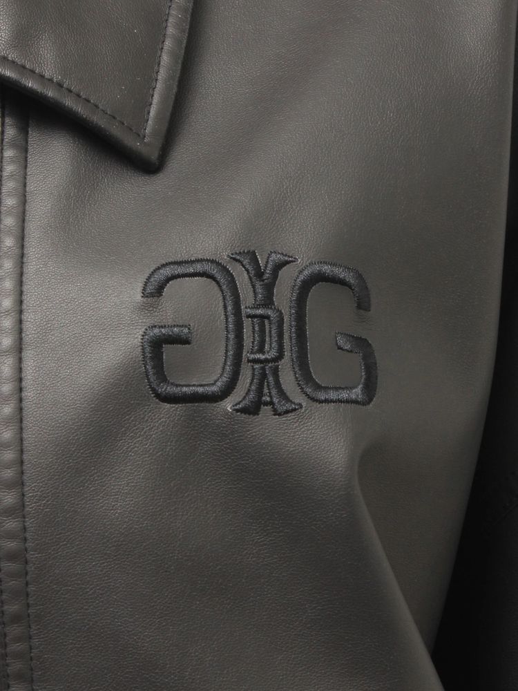 GYDA Symmetry GYDA Emboss フェイクレザーBIGブルゾン