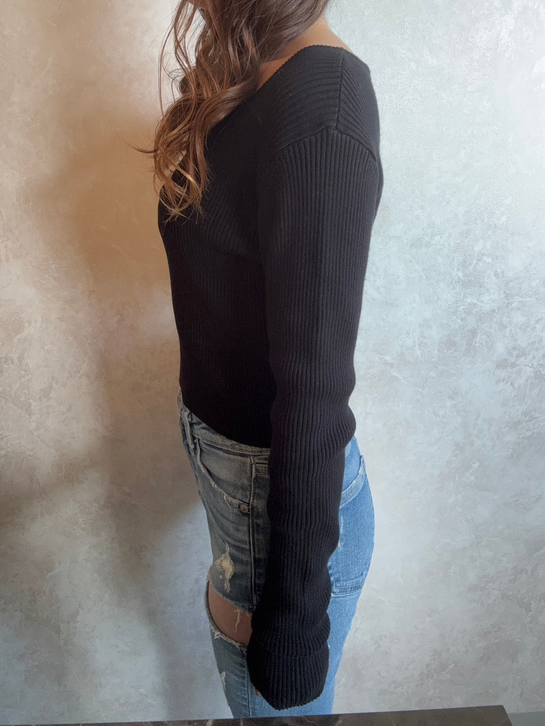 GYDA GGプレートlong sleeveニットトップス