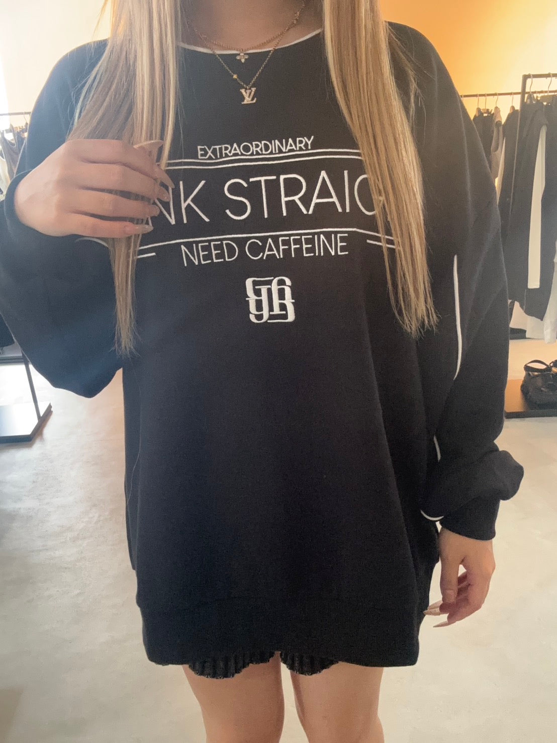 GYDA THINK STRAIGHTスウェットトップス