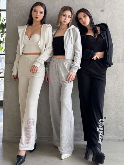 GYDA ラメフレアパンツ