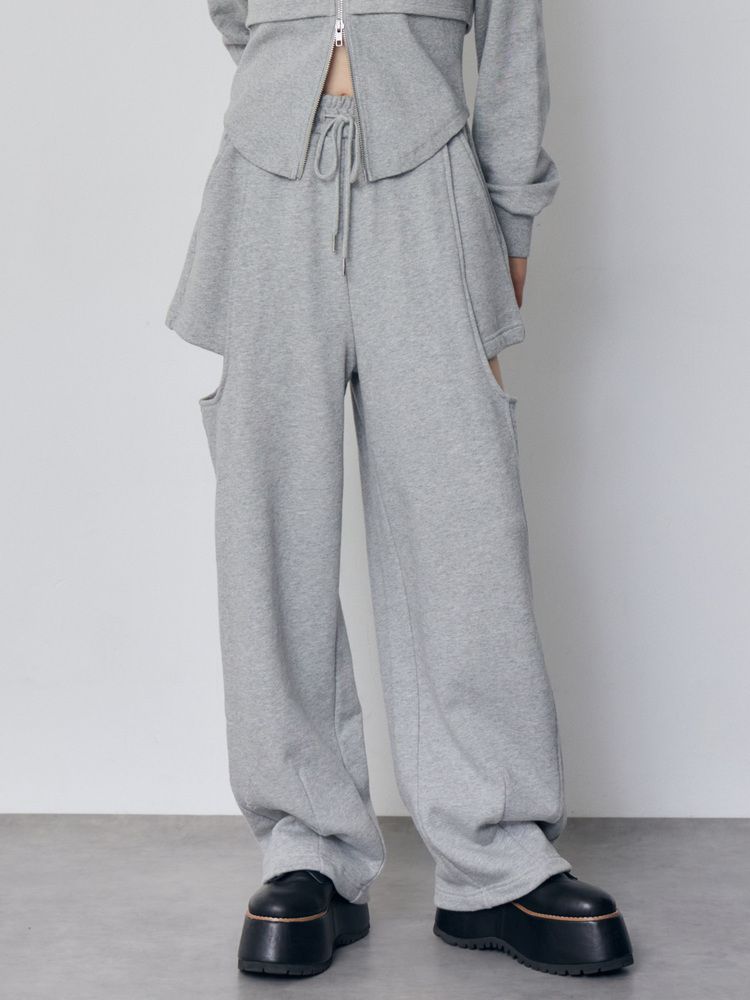 MURUA サイドカットストレートスウェットパンツ