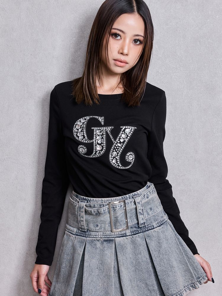 GYDA GY bijou long sleeve トップス