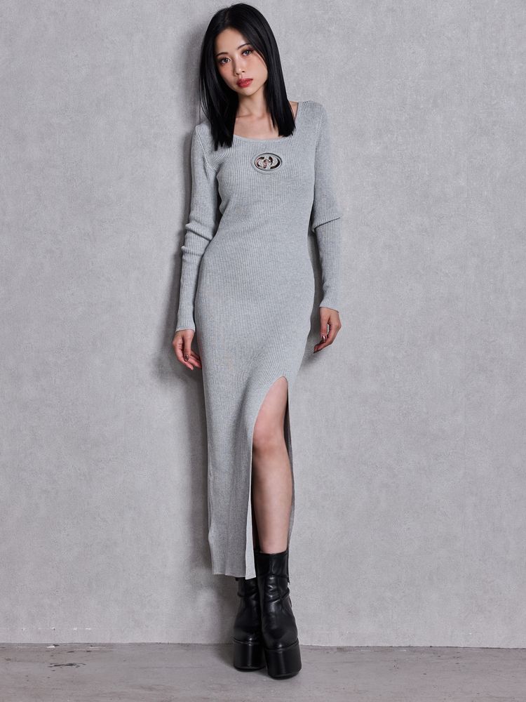 GYDA GD bijou MOLD LONG ニットワンピース