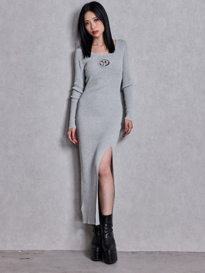 GYDA GD bijou MOLD LONG ニットワンピース