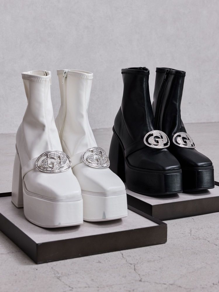 GYDA GD bijou 2WAY チャンキーショートブーツ