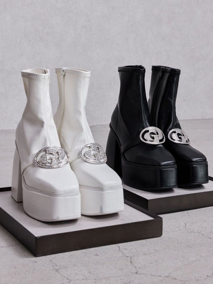 GYDA GD bijou 2WAY チャンキーショートブーツ