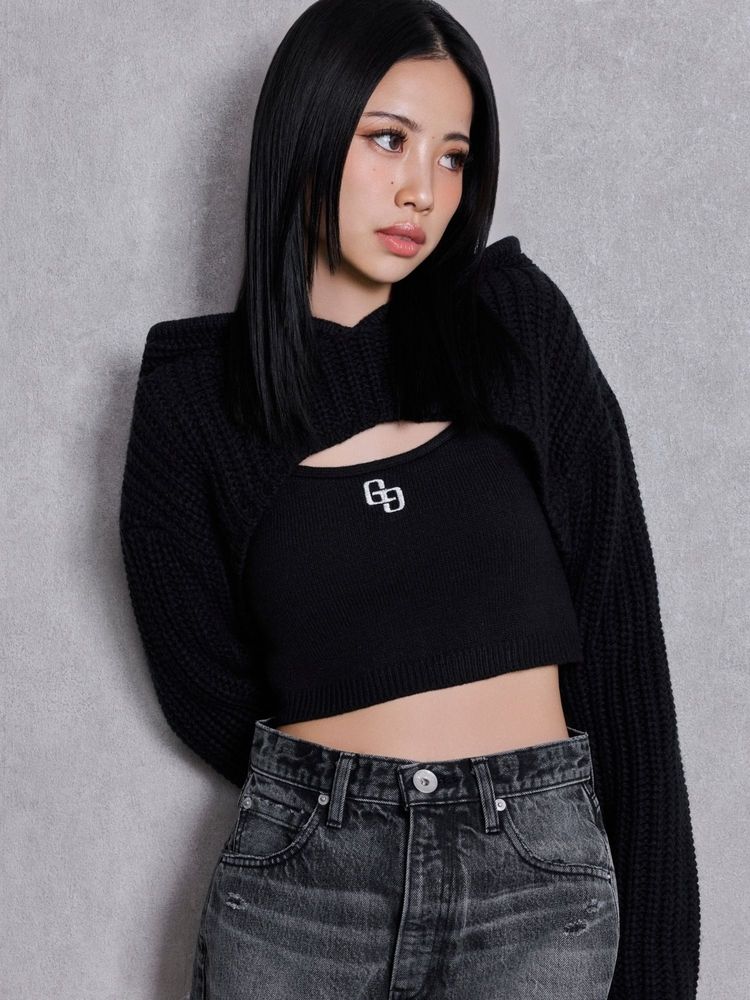 GYDA GGアンサンブルニットパーカー