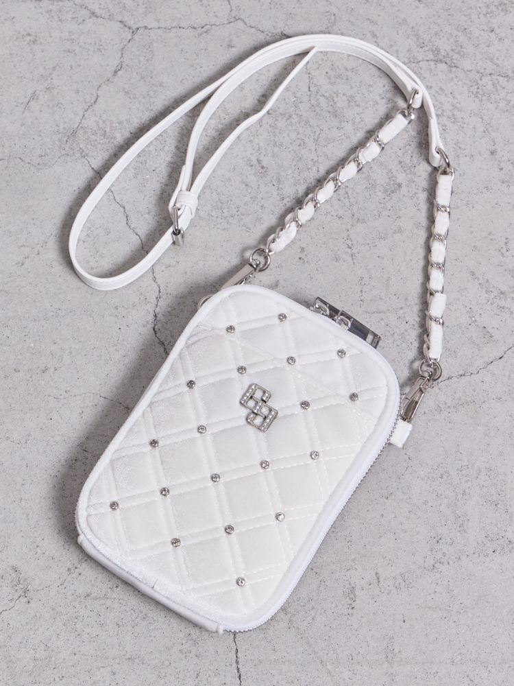 GYDA GG ベロア bijou quilting ミニショルダーBAG