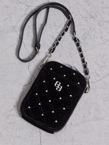 GYDA GG ベロア bijou quilting ミニショルダーBAG
