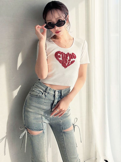 RESEXXY ルミナスロゴTシャツ