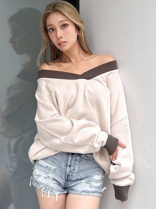 GYDA ジャストウエストダメージデニムショートパンツ