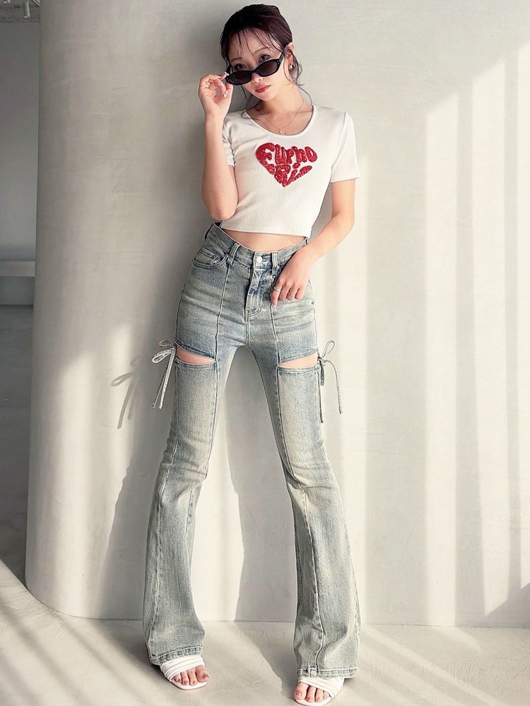 RESEXXY ルミナスロゴTシャツ