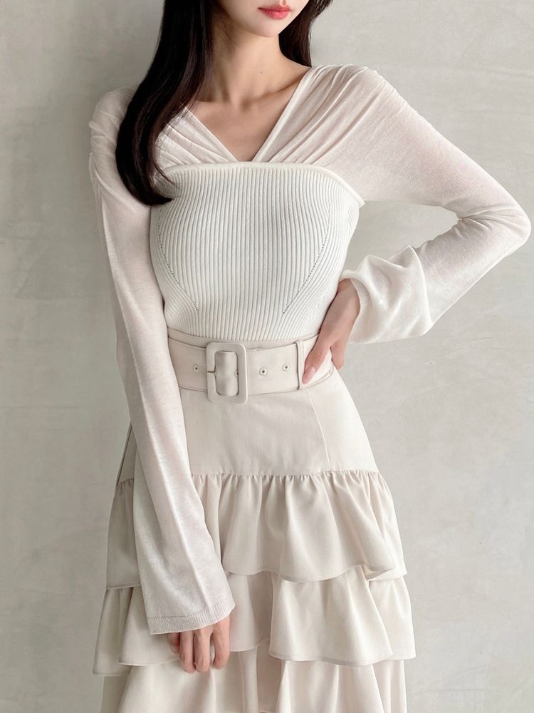 RESEXXY 2WAYオフショルニットトップス