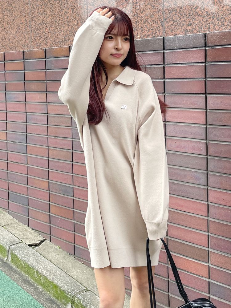 MURUA スキッパーミニワンピース