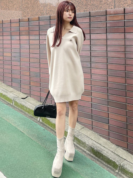 MURUA スキッパーミニワンピース