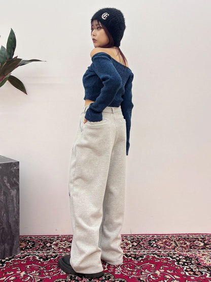 EVRIS ワンポイントシャギーニットキャップ