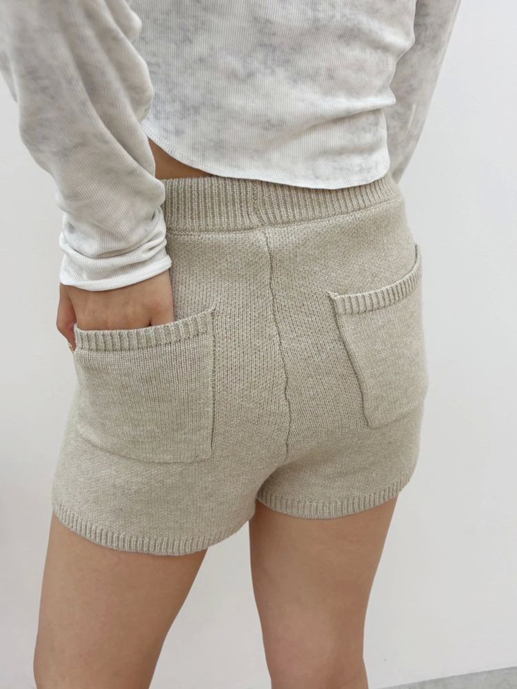 EVRIS ハイゲージニットショートパンツ