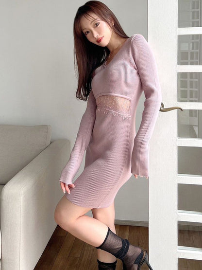 RESEXXY ウエストレースミニワンピース