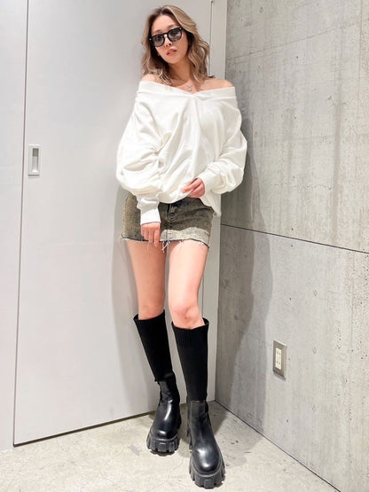 GYDA LMATIAN Vネックスウェットトップス