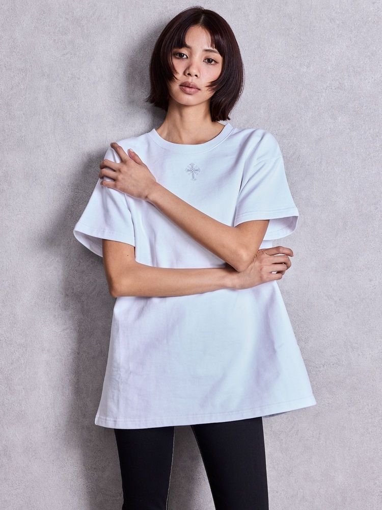 GYDA sacred edge cross emboss BIG Tシャツ