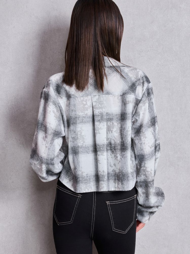 GYDA ドロストショートGRUNGEチェックシャツ
