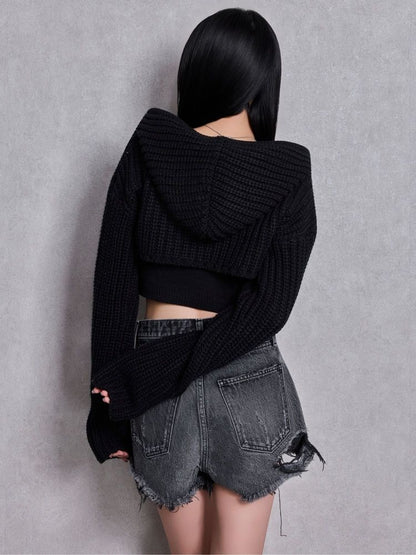 GYDA GGアンサンブルニットパーカー