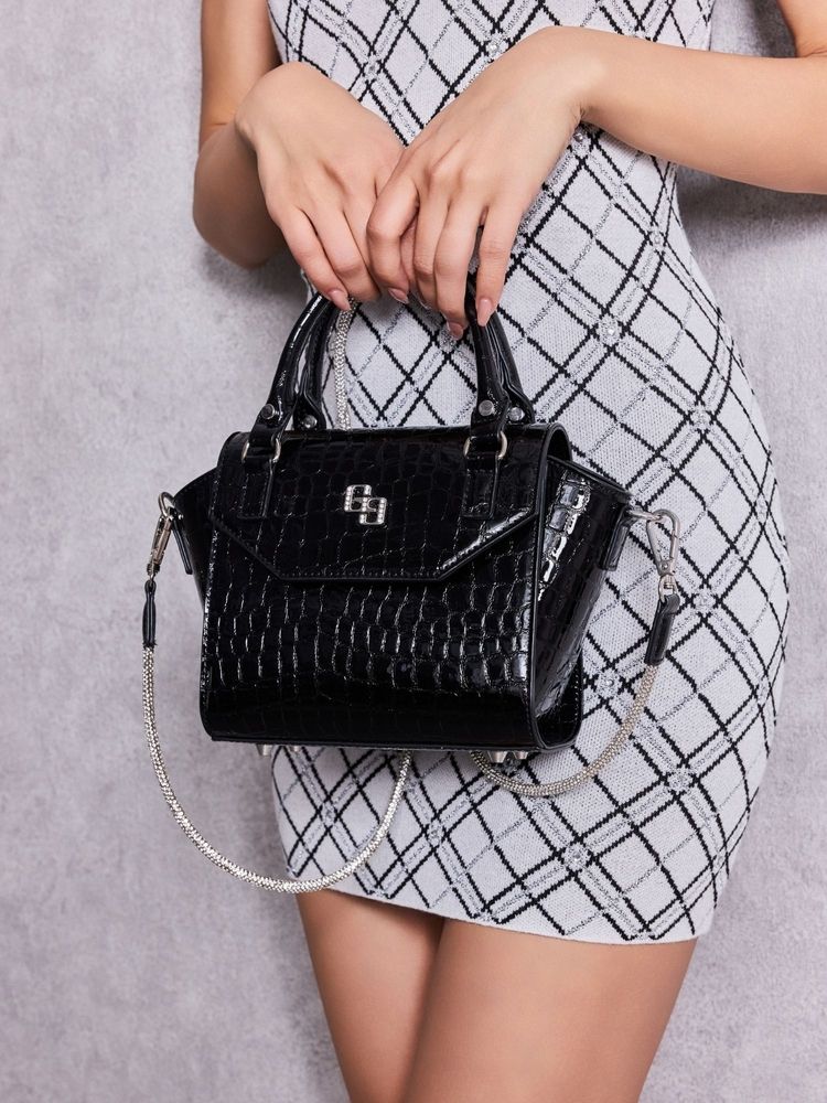 GYDA GG エナメルクロコ mini BAG