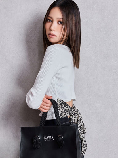 GYDA レオパードBACKリボンテレコロンＴ