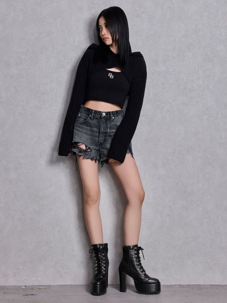 GYDA GGアンサンブルニットパーカー